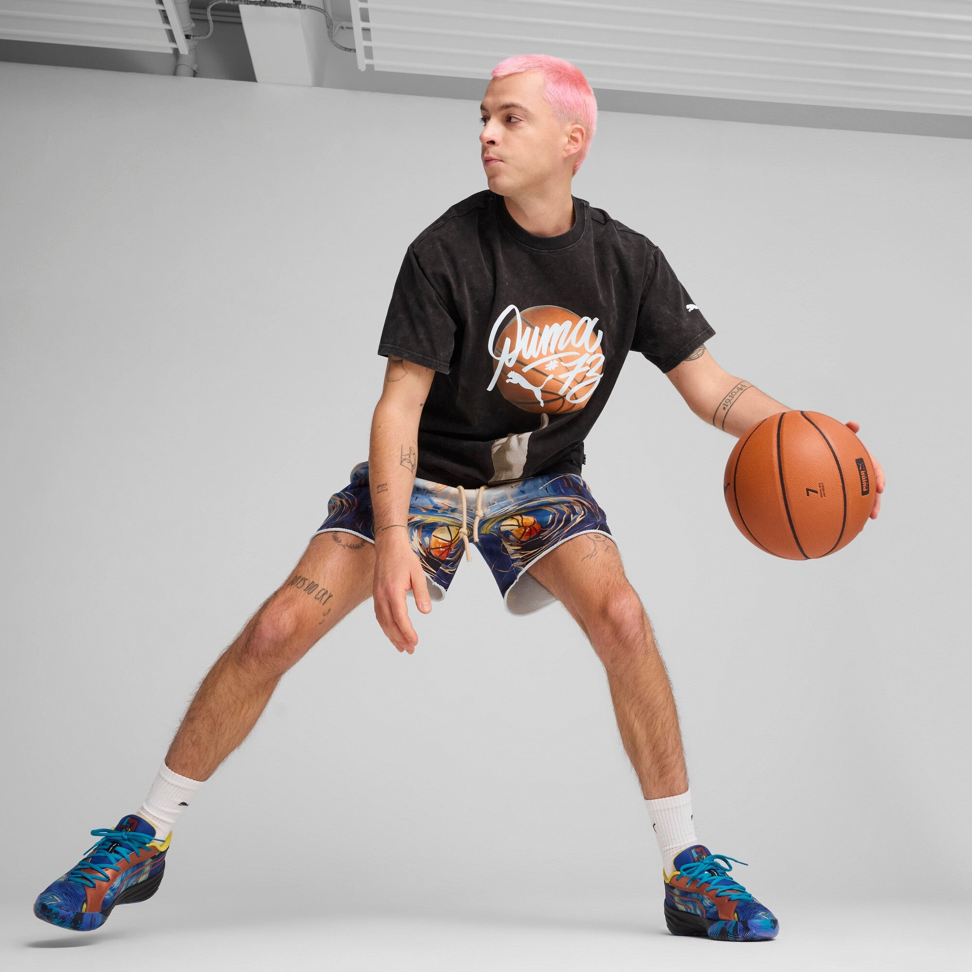 PUMA Men's Dylan Exhibit Basketball Tee
