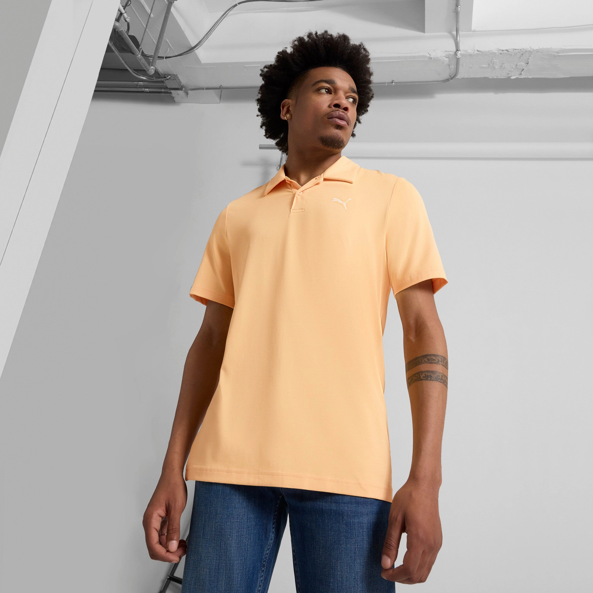 PUMA Men's ESSENTIALS All In Polo