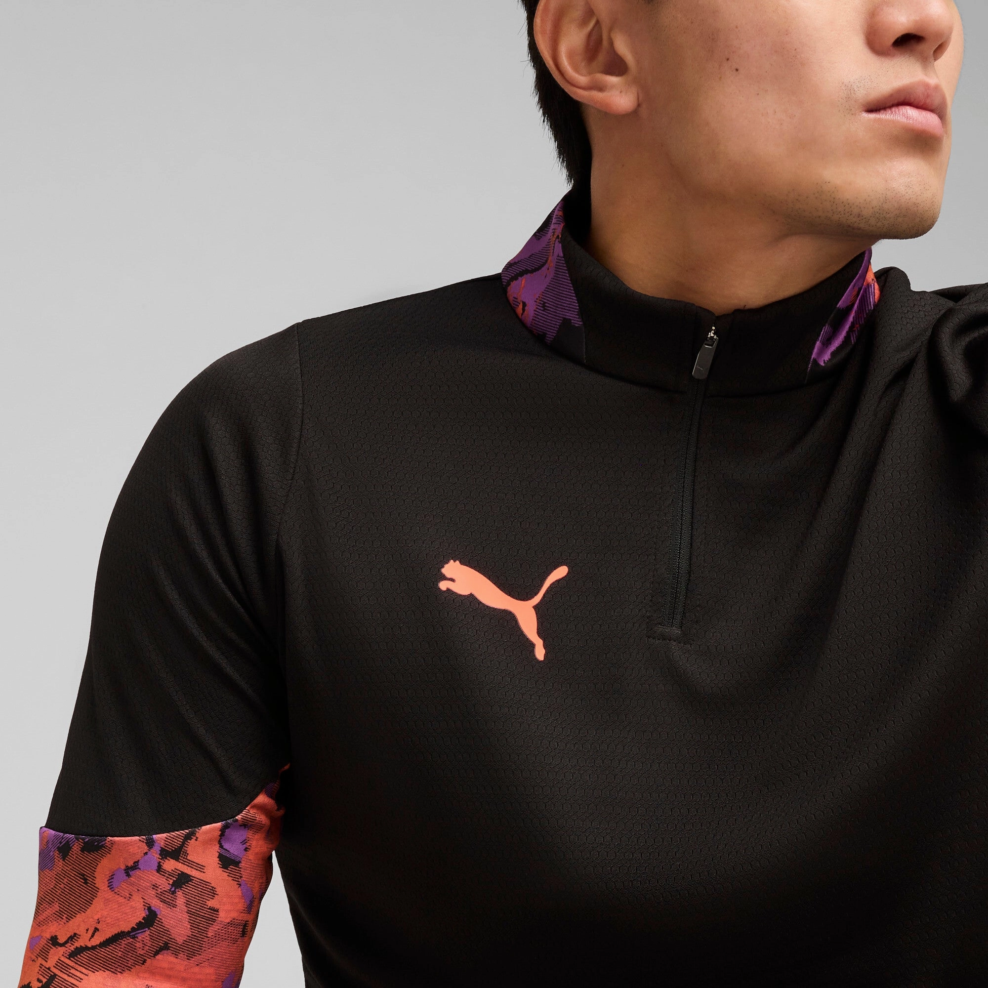 PUMA Men's IndividualCUP Quarter-Zip Soccer Top