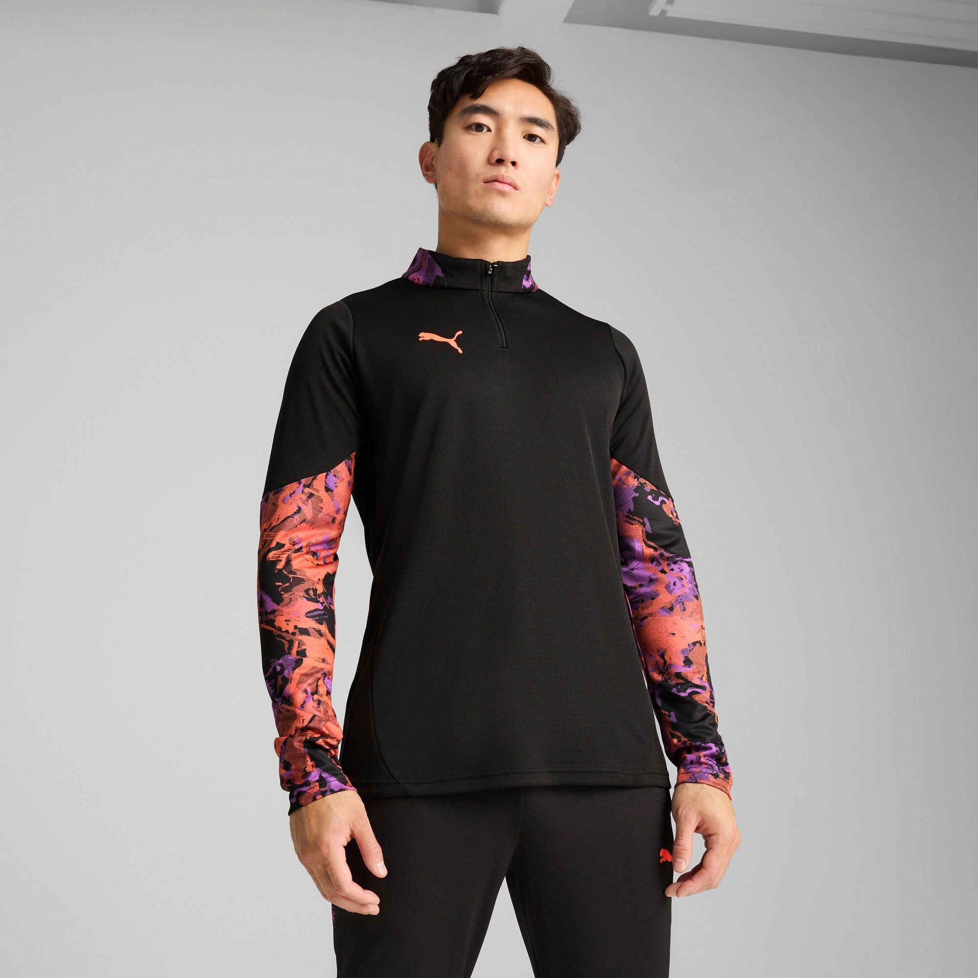 PUMA Men's IndividualCUP Quarter-Zip Soccer Top