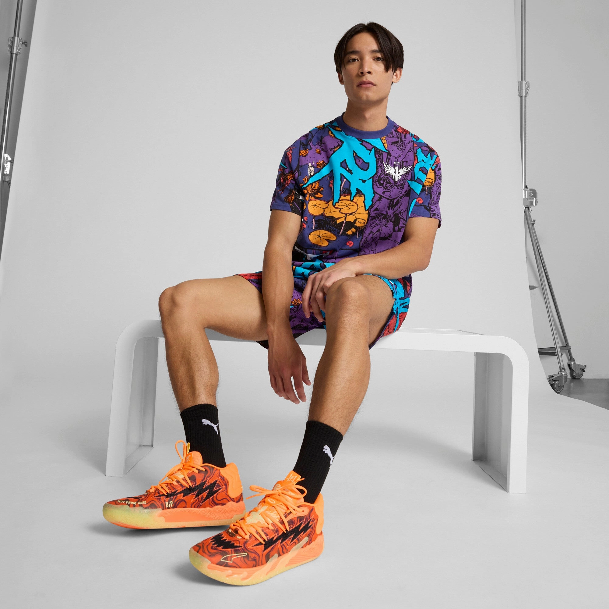 PUMA Men's x LAMELO BALL Phoenix All Over Print Tee