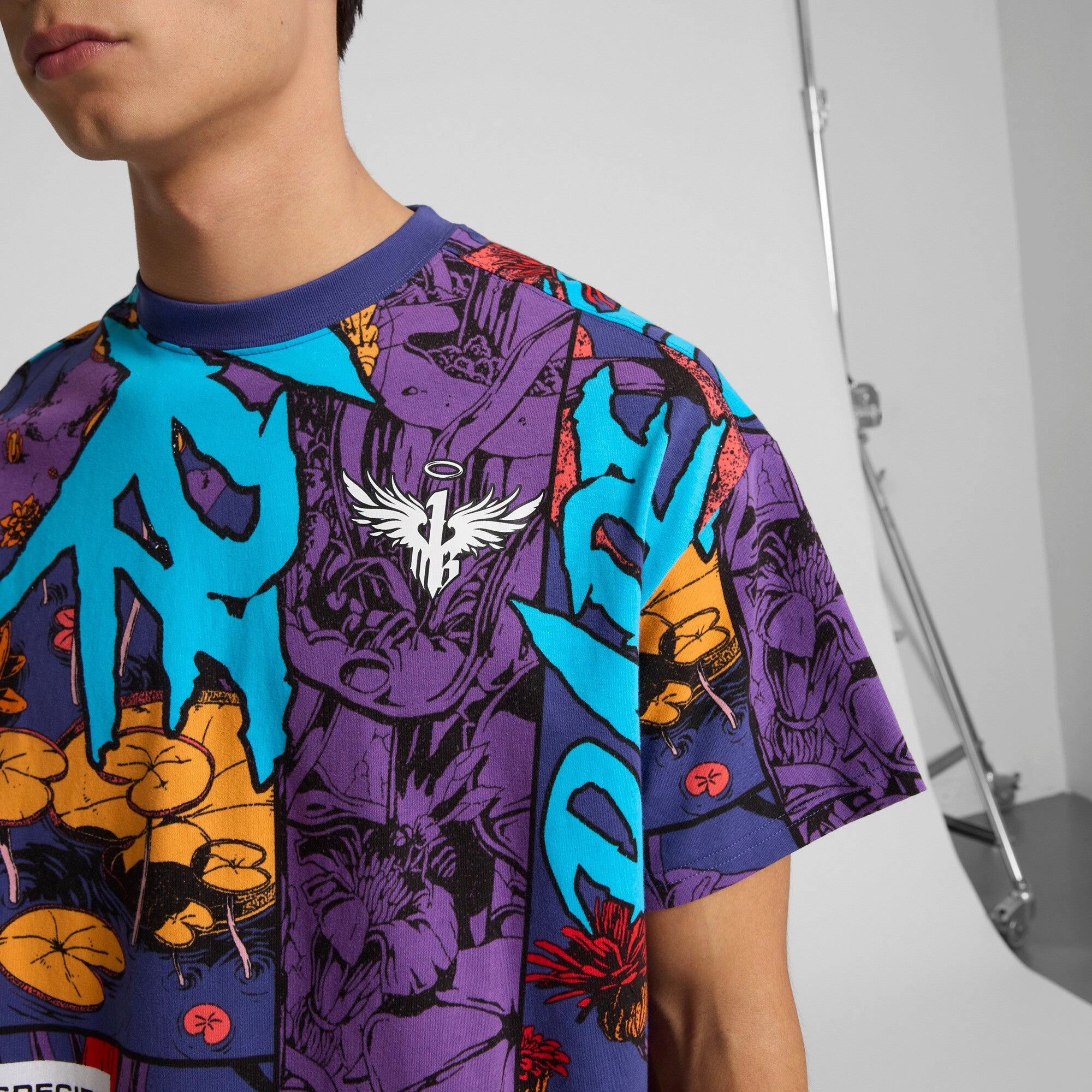PUMA Men's x LAMELO BALL Phoenix All Over Print Tee