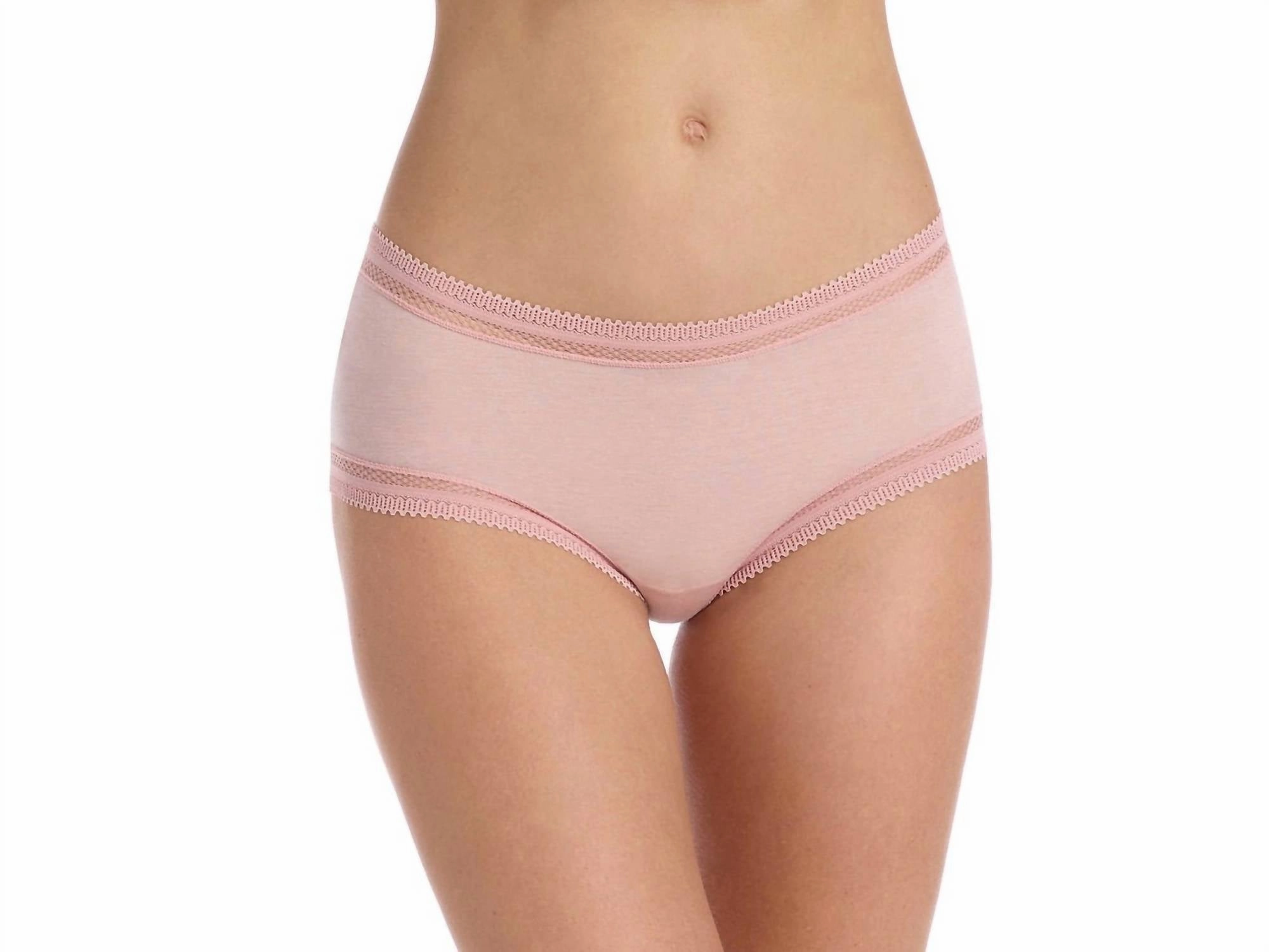 Pure Pima Girlshort Panty In Pale Pink