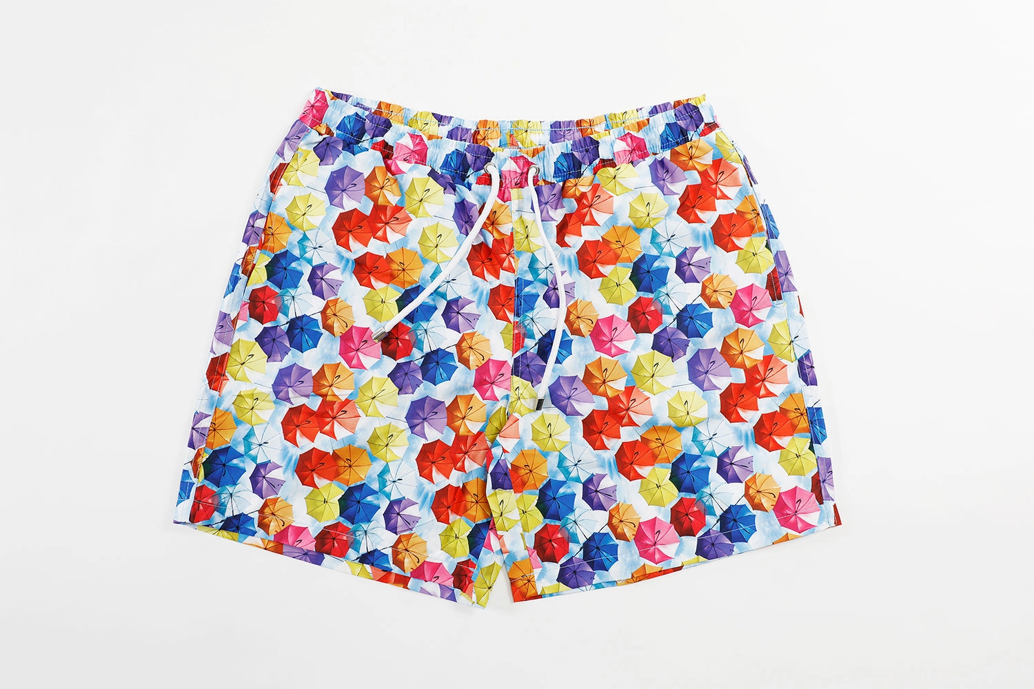 Rainbow Umbrella Swim Trunks