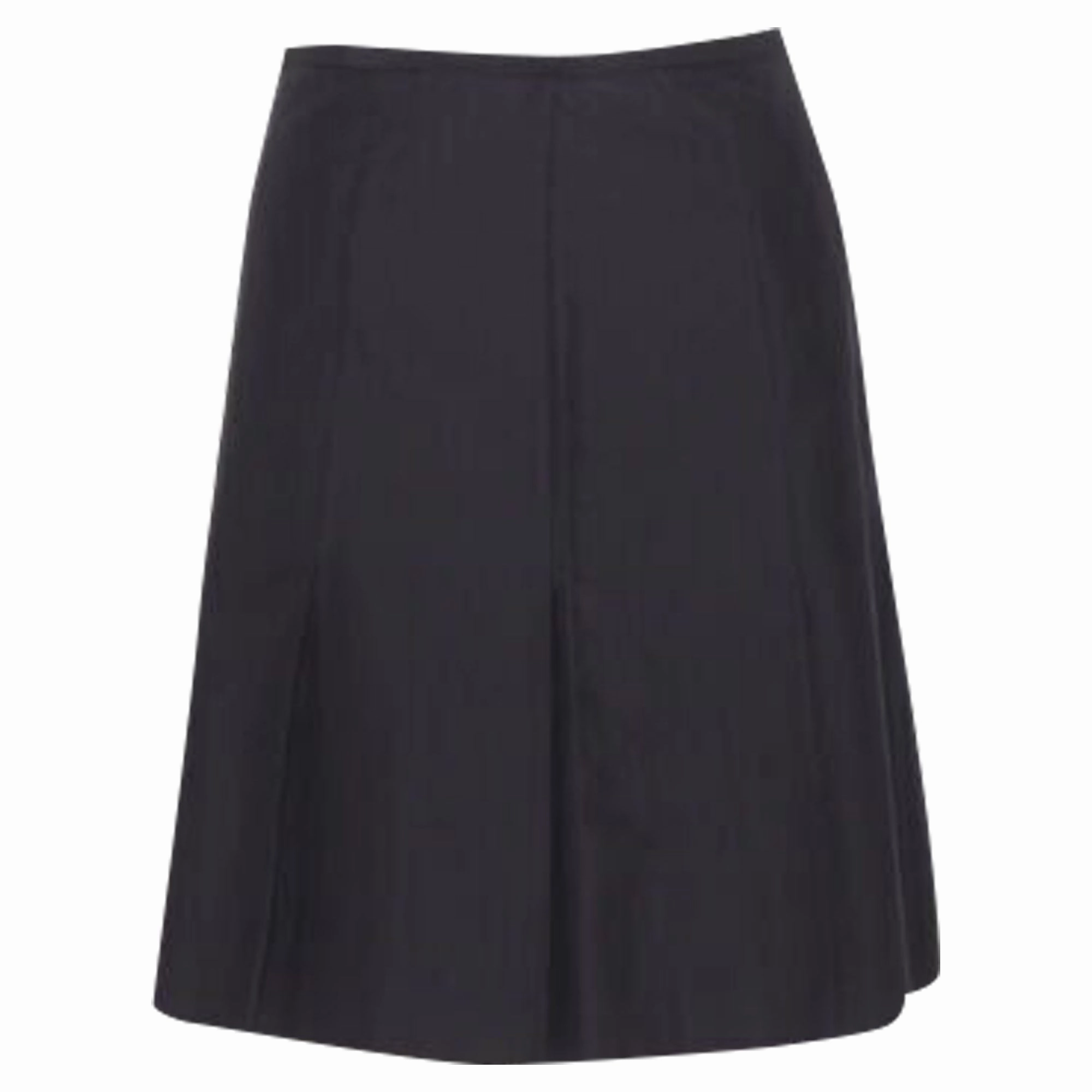 Ralph Lauren pleated hem A-line knitee length skirt work