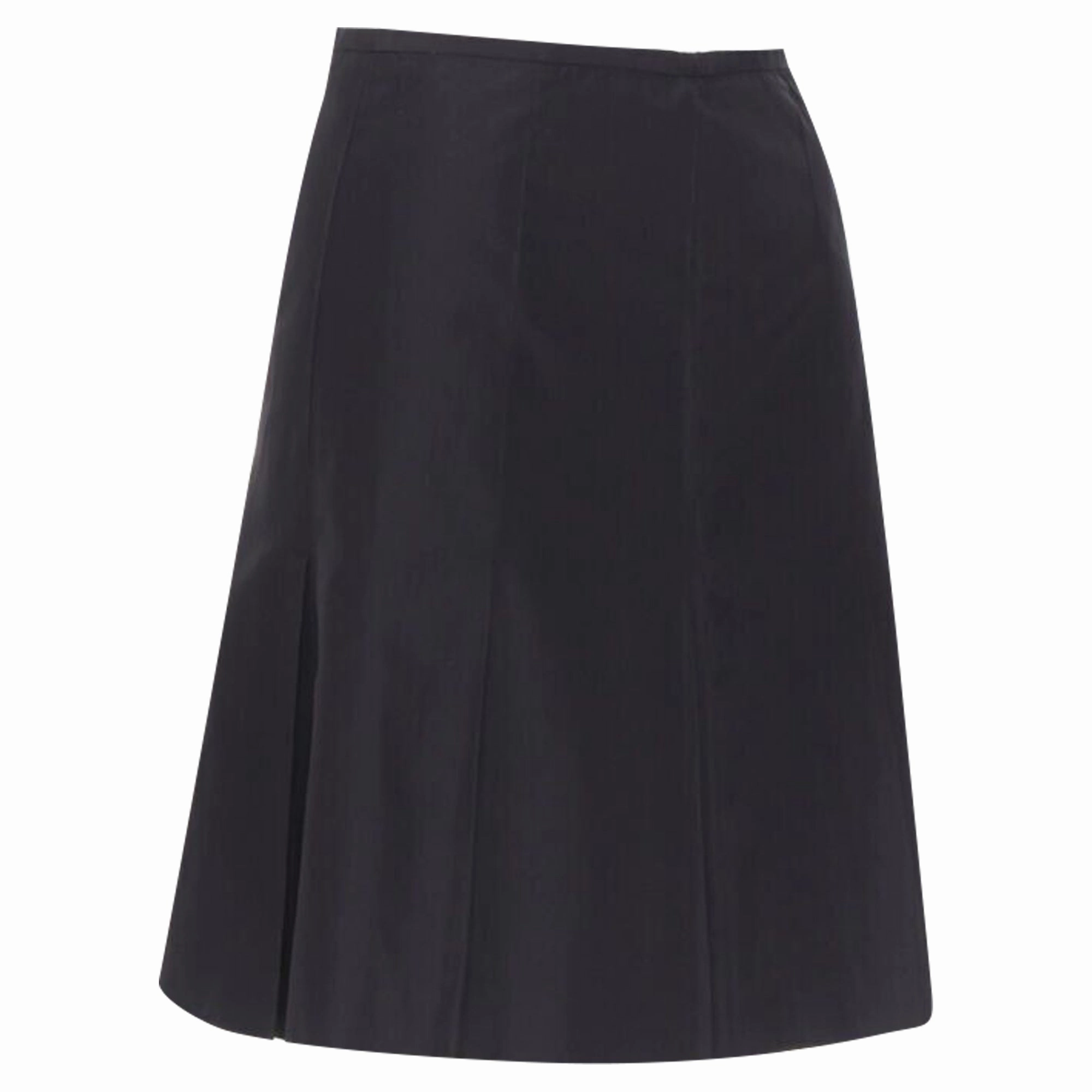 Ralph Lauren pleated hem A-line knitee length skirt work