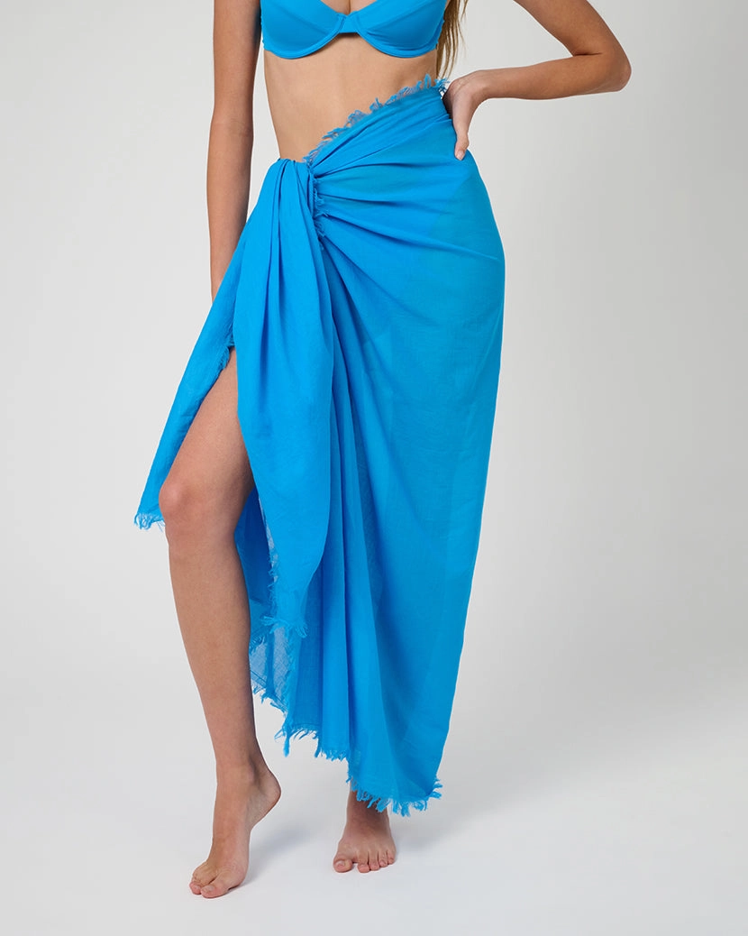 Raw Edge Maxi Sarong