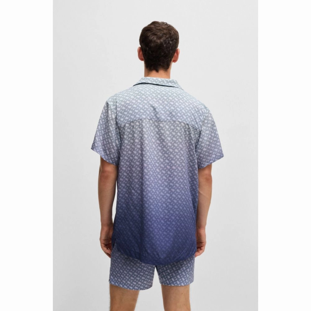 Regular-fit shirt with degrad monogram print