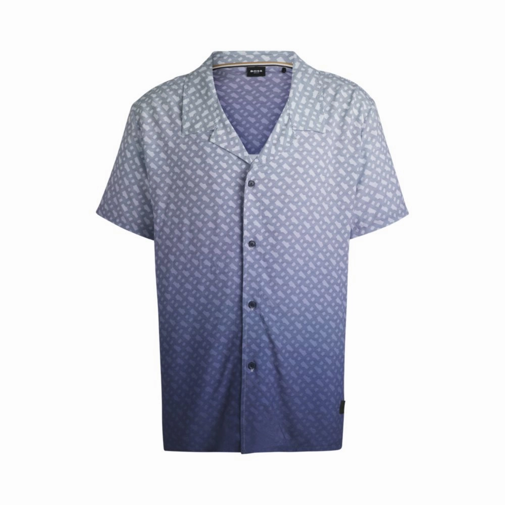 Regular-fit shirt with degrad monogram print