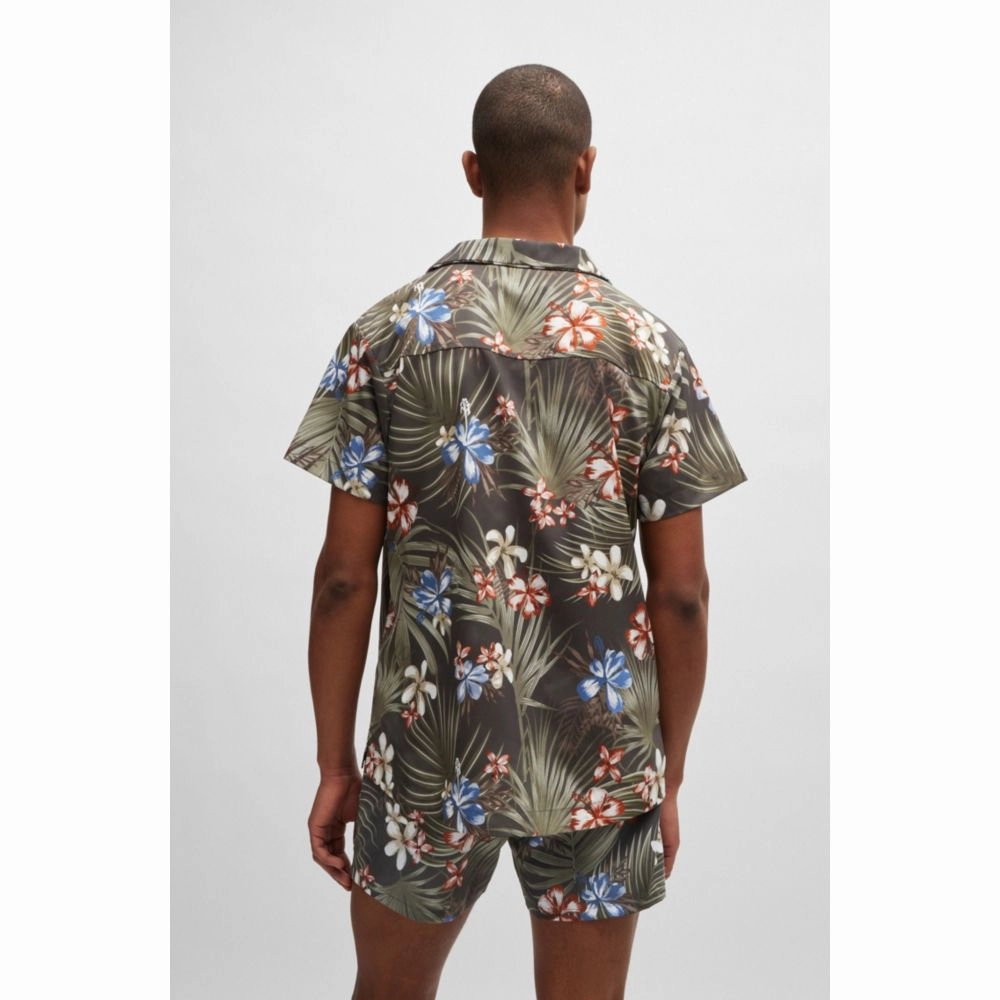 Regular-fit shirt with seasonal print