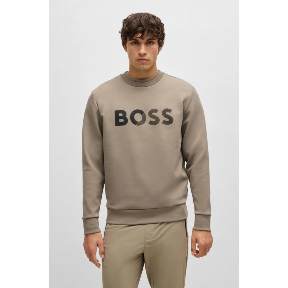 Regular-fit sweatshirt with logo print