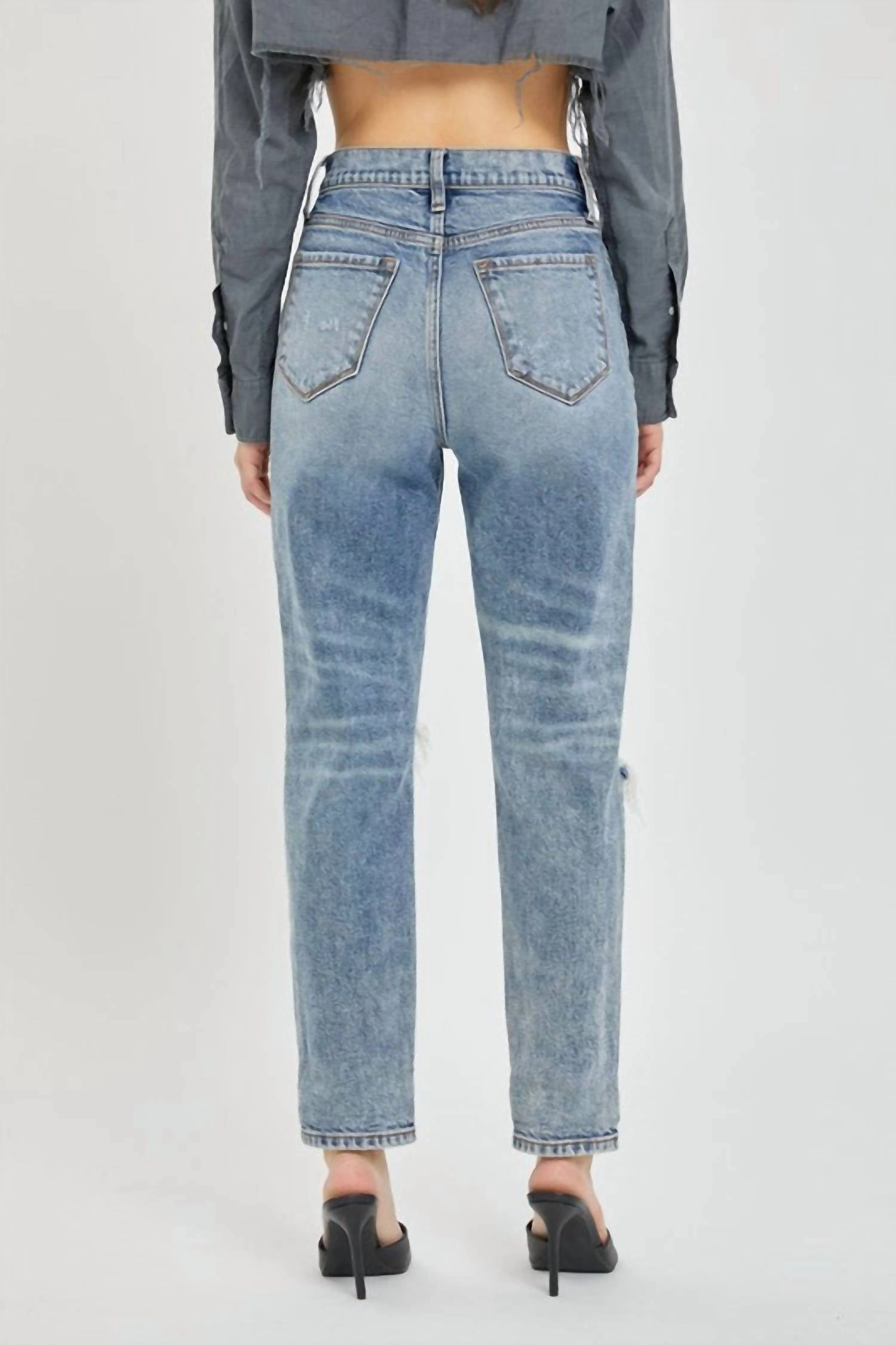 Remi Mom Jean In Medium Wash