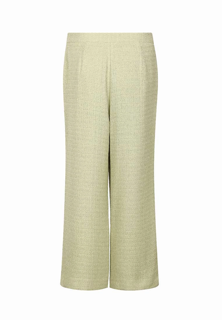 Retro wide-fit tweed trouser