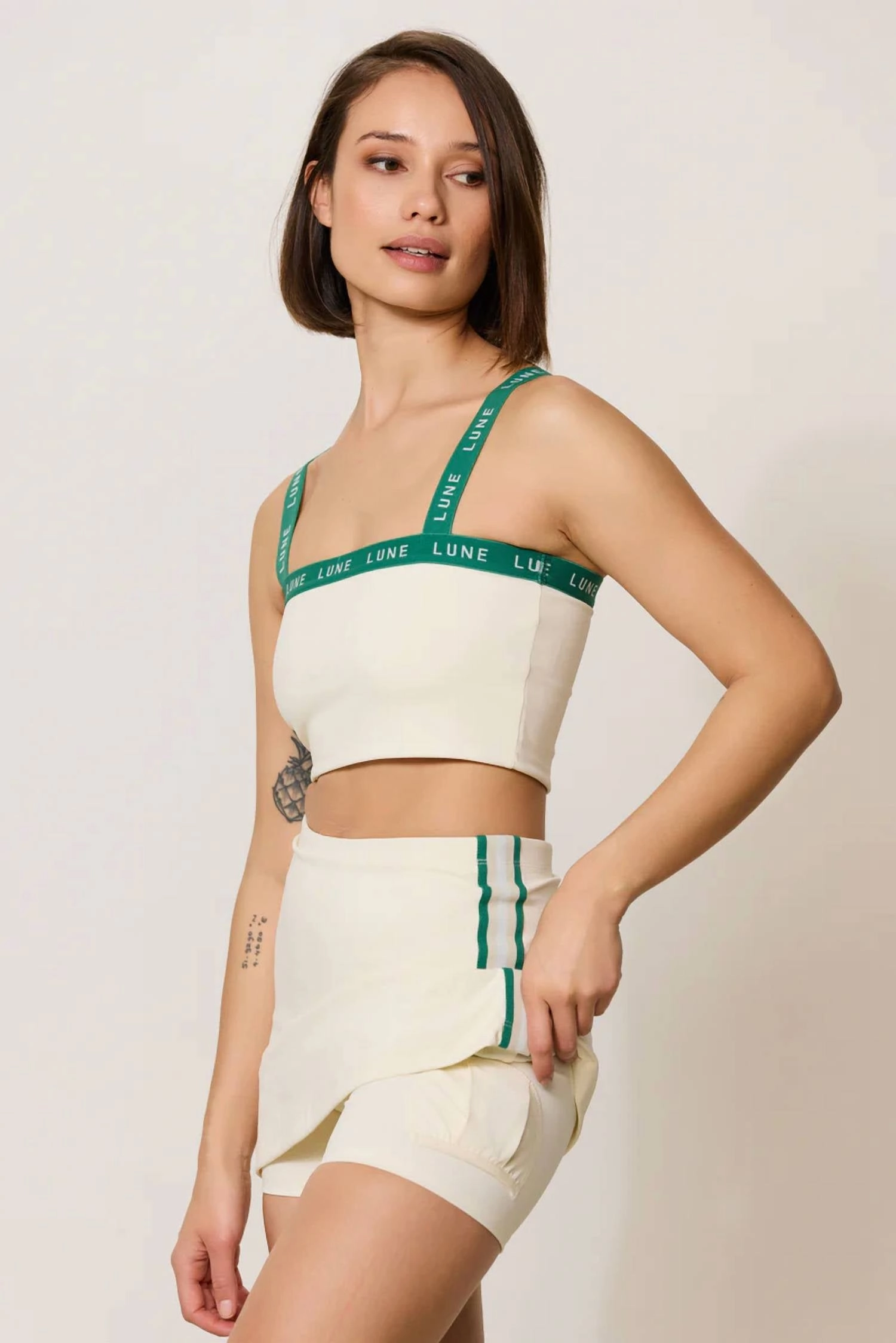 River Lift Striped Skirt In Marshmellow