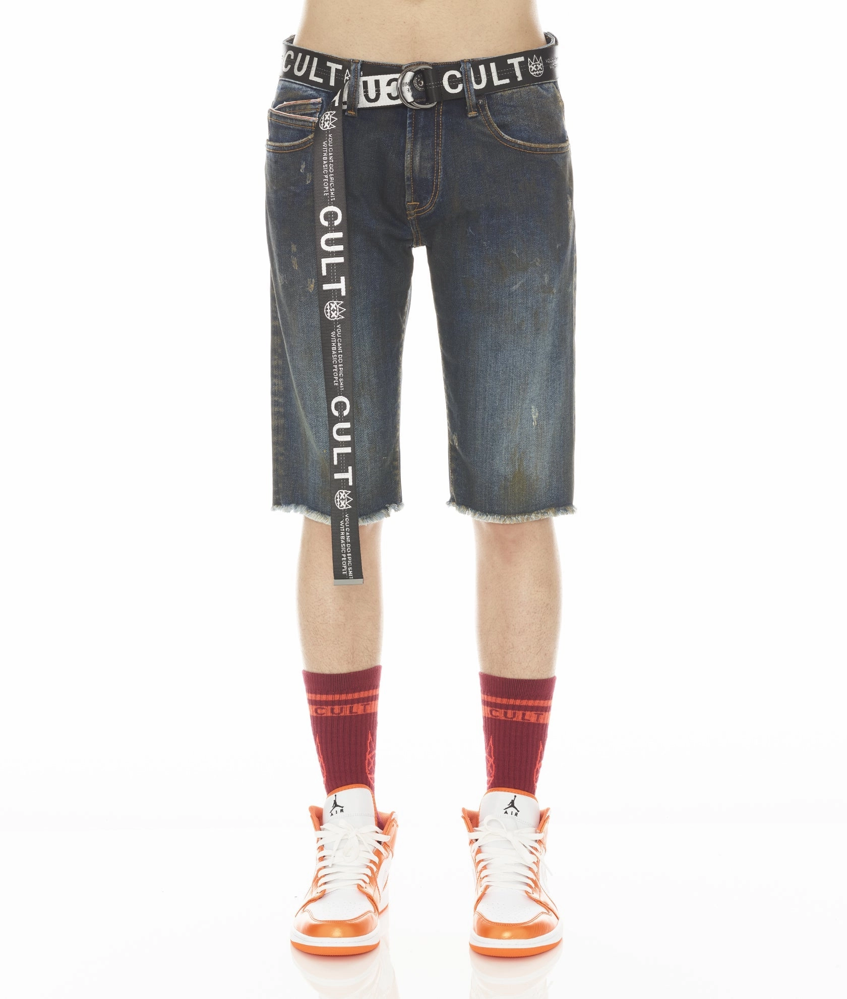 ROCKER MENS SHORT STRETCH w/ BELT IN TIDAL