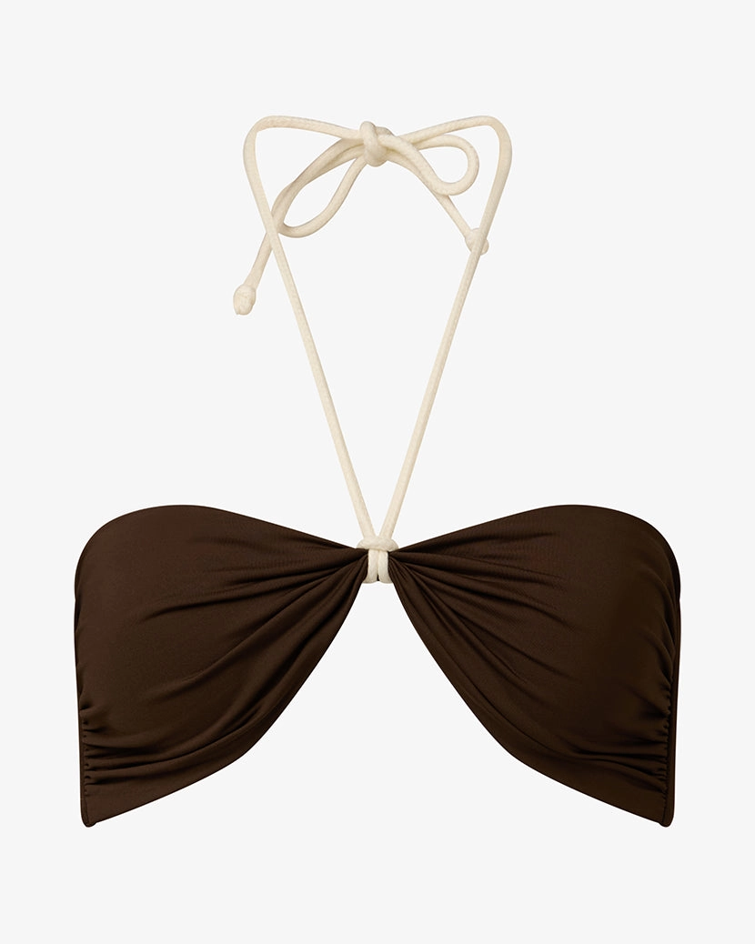Rope Tie Halter Bikini Top