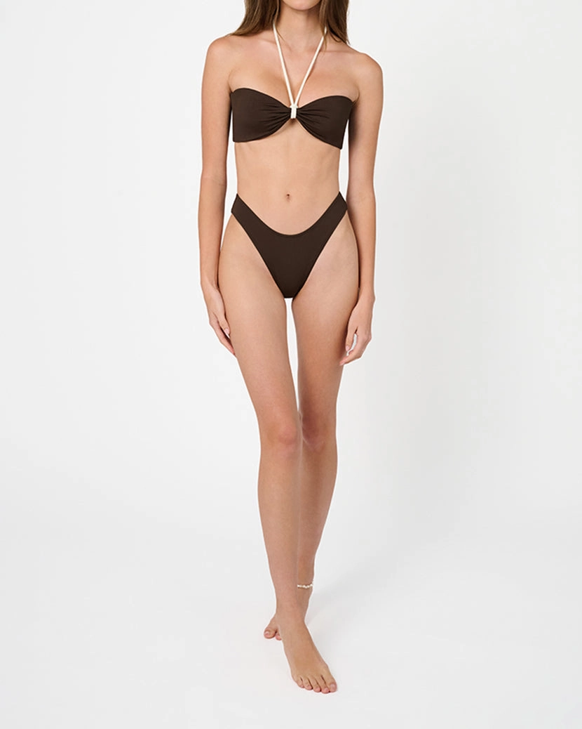 Rope Tie Halter Bikini Top