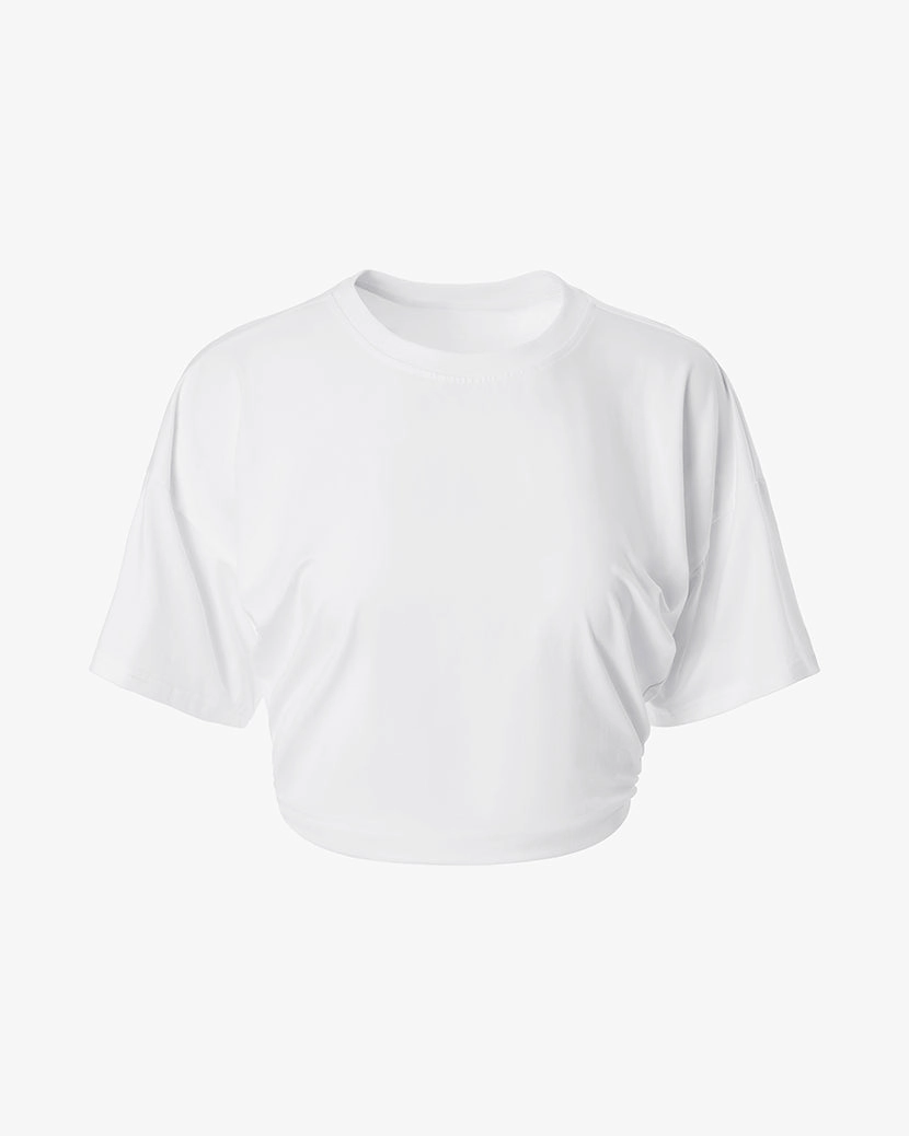 Ruched Cropped Tee