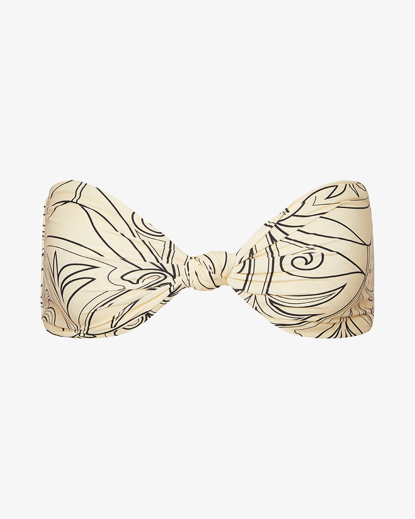 Ruched Tie Bandeau Top