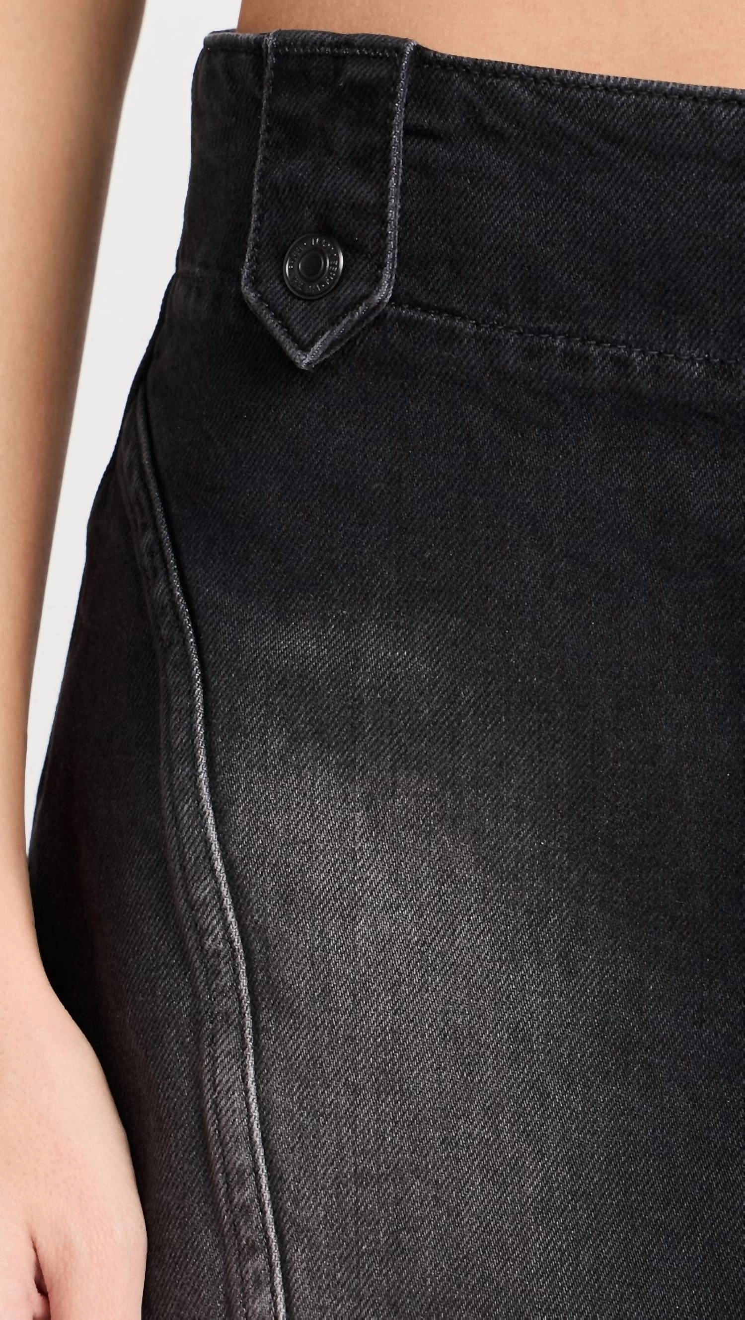 Runaway Denim Skirt In Ashes To Ashes