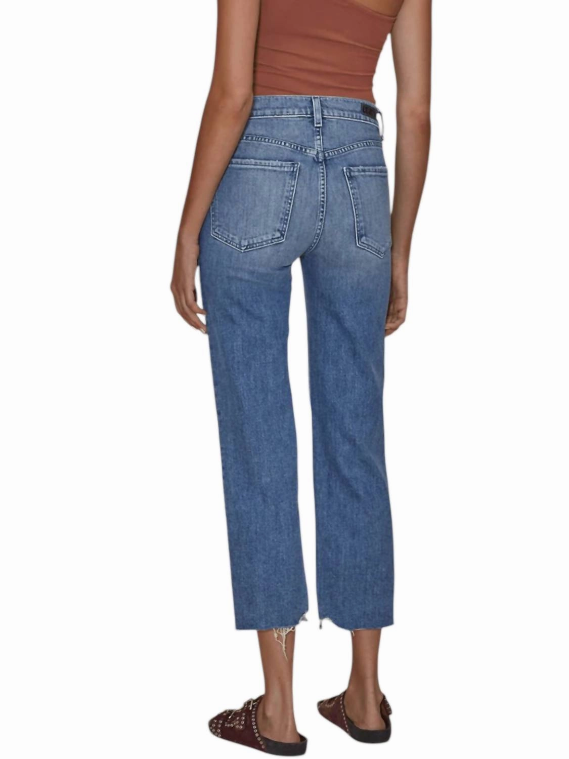 Sabine Ankle Straight Jeans In Rolling Hills