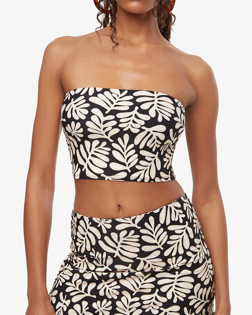 Safari Leaves Tube Top