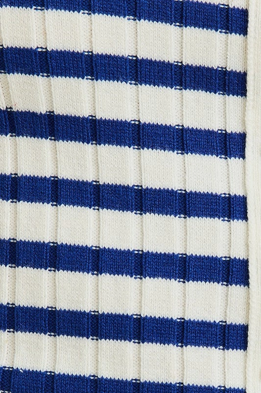 Sail Away Striped Button Down Mini Dress