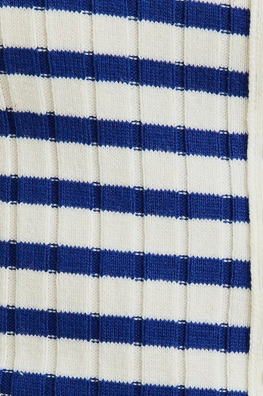 Sail Away Striped Button Down Mini Dress