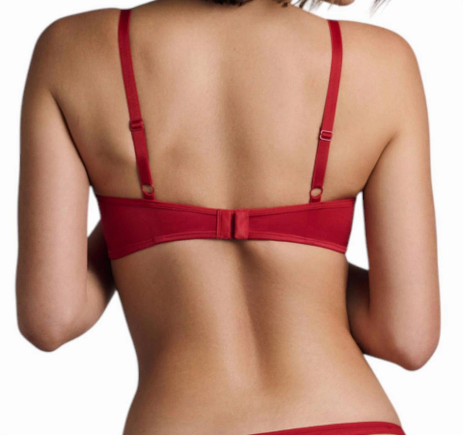 Sale Dame De Paris Padded Balcony Bra In Red