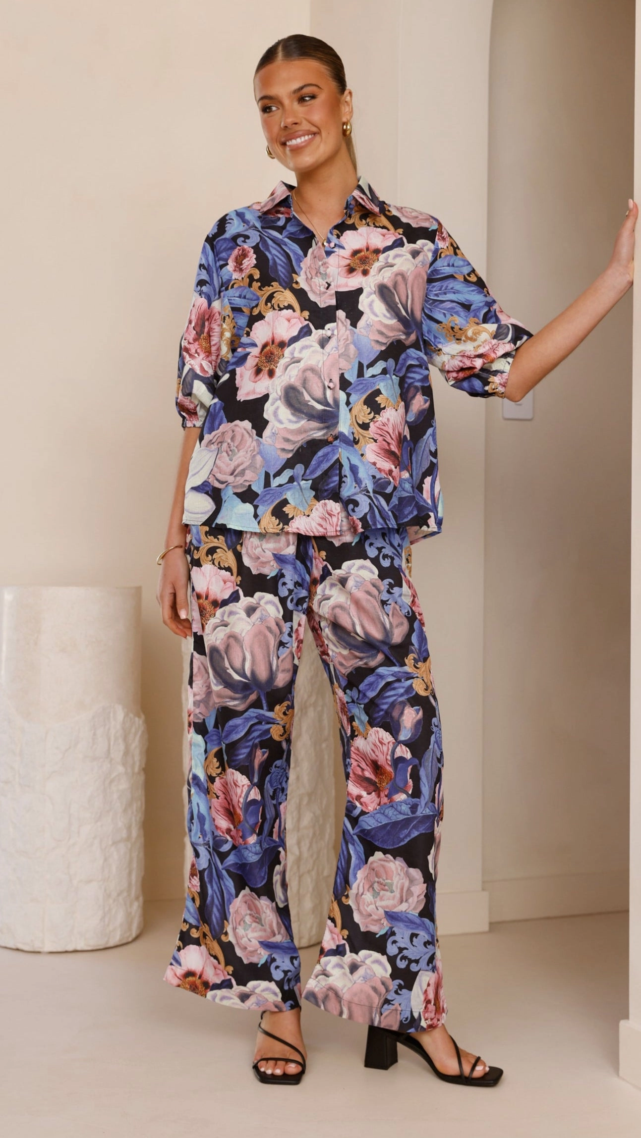 Sammy Button Down Shirt - Azure Donatella