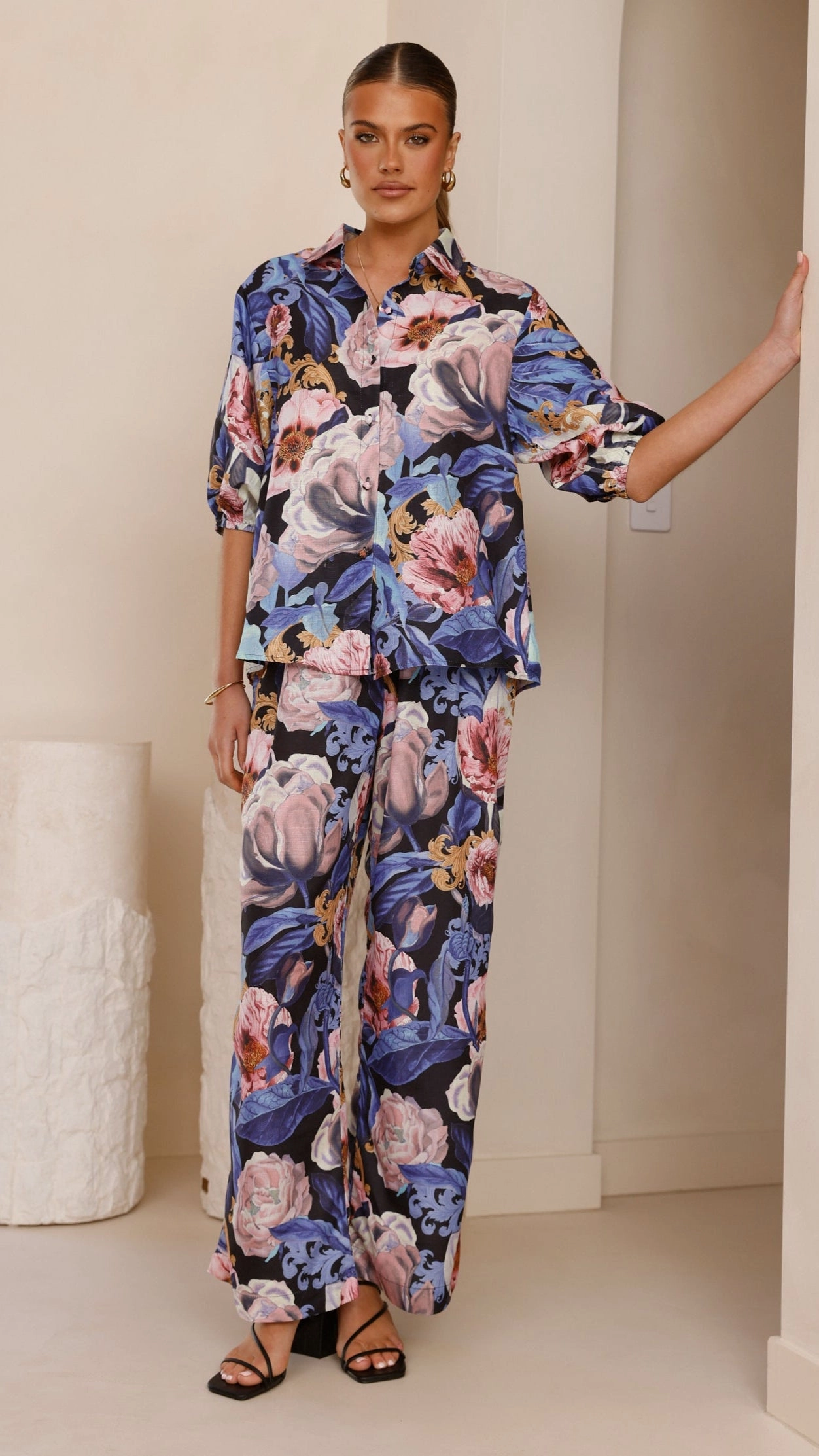 Sammy Button Down Shirt - Azure Donatella