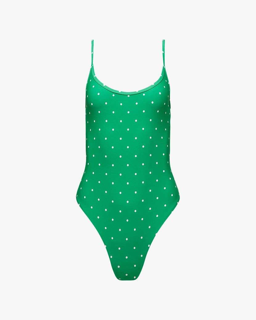 Scoop Cami Micro Polka Dot One Piece