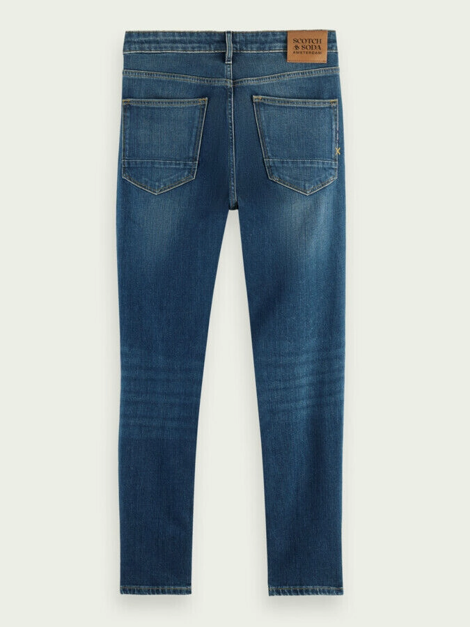 Scotch & Soda 165606_0543 Skim Skinny Jeans Men's Classic Blue Denim MCWW181