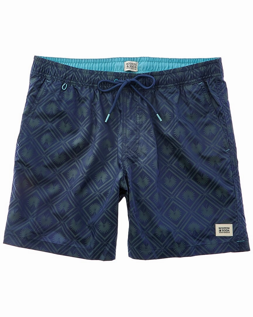 Scotch & Soda Diamond Patterned Swim Trunk