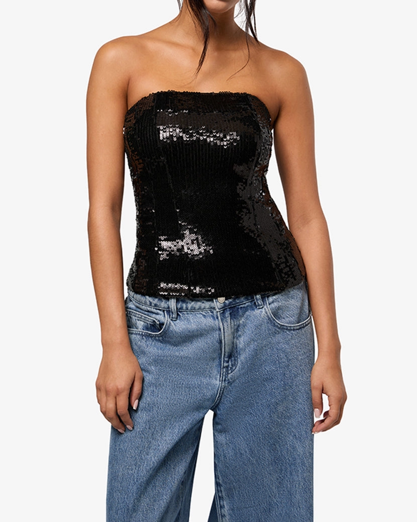 Sequin Corset Top