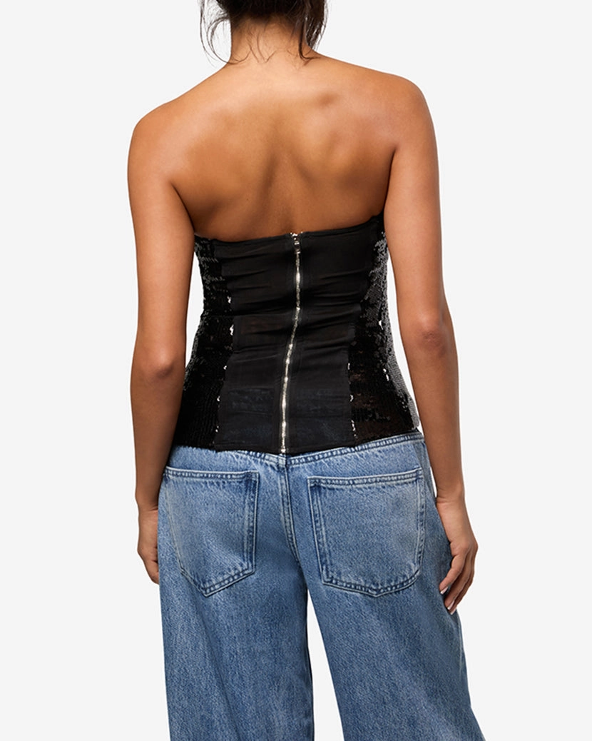 Sequin Corset Top