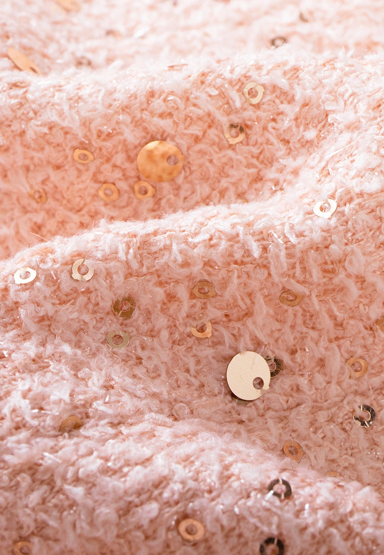 Sequin-detail Frayed-detail Waistcoat