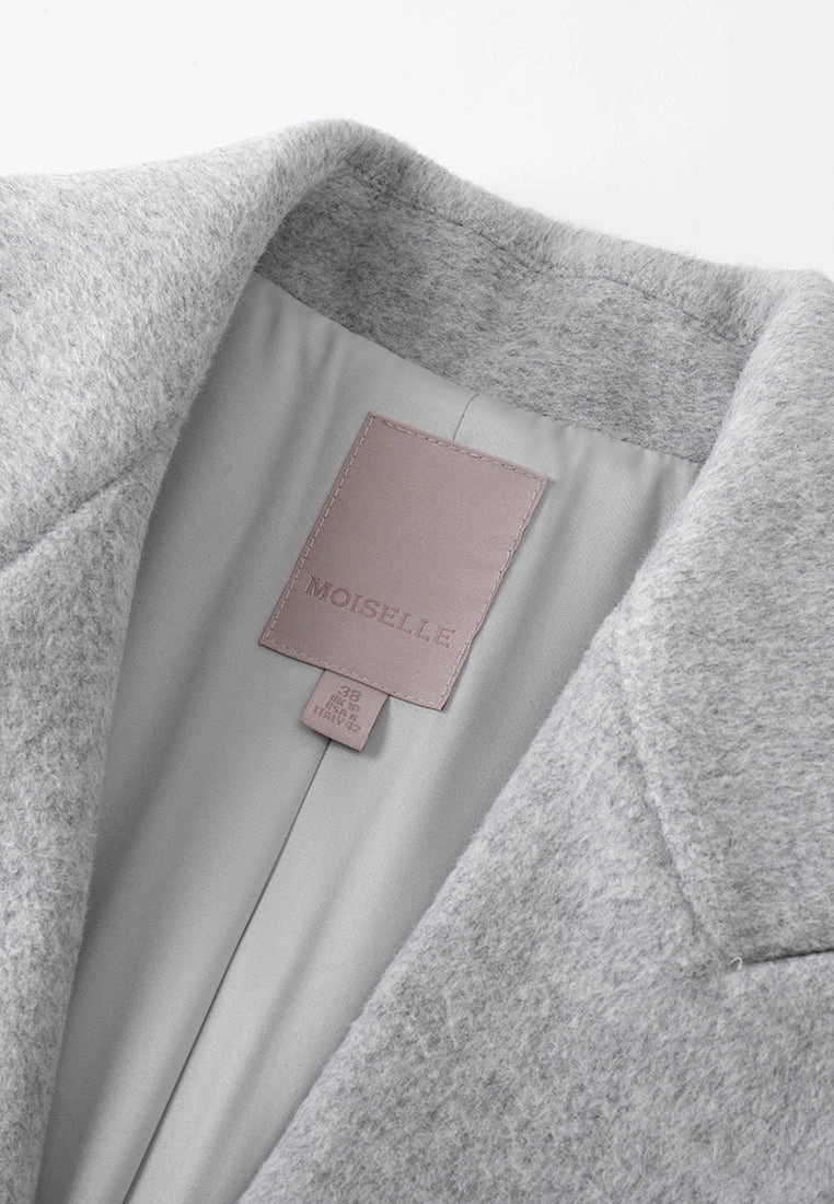 Sequin-detail Lurex-embroidery Maxi-length Wool Coat