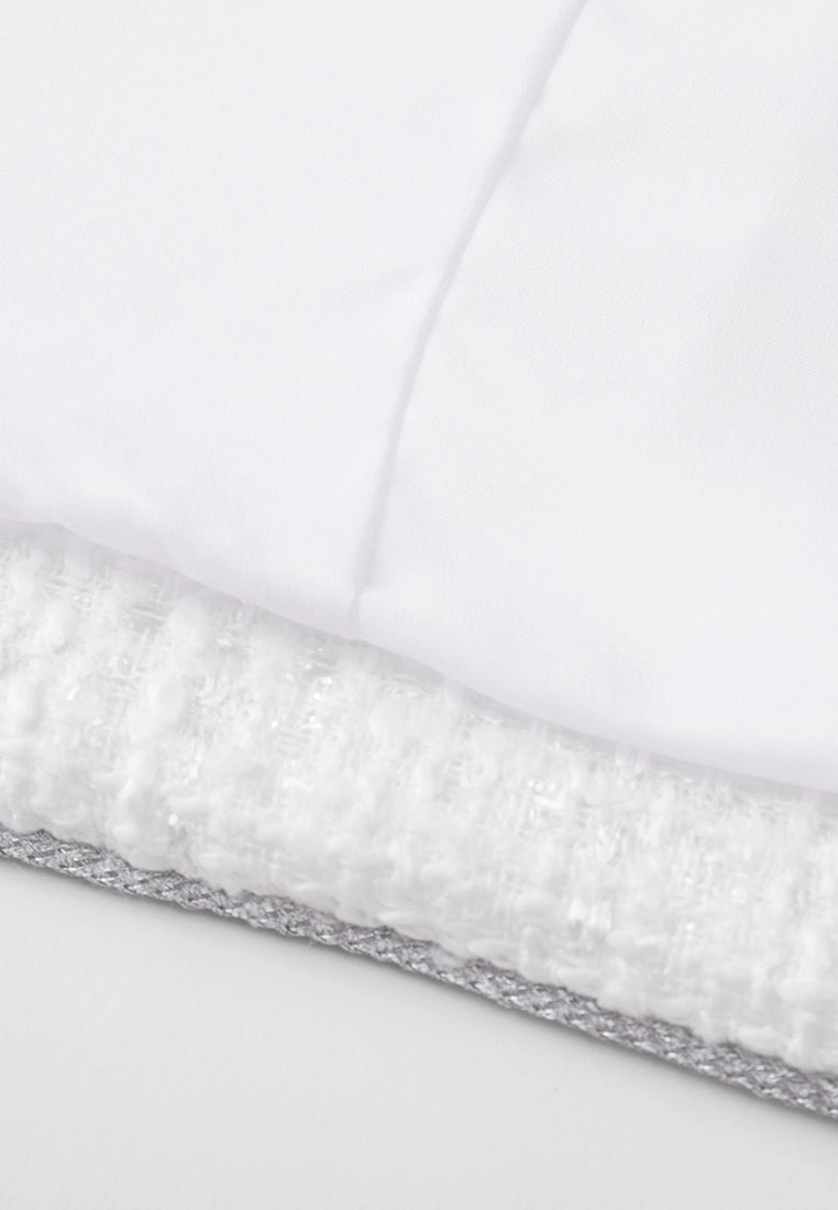 Sequin Detail Patch-pocket Tweed Jacket