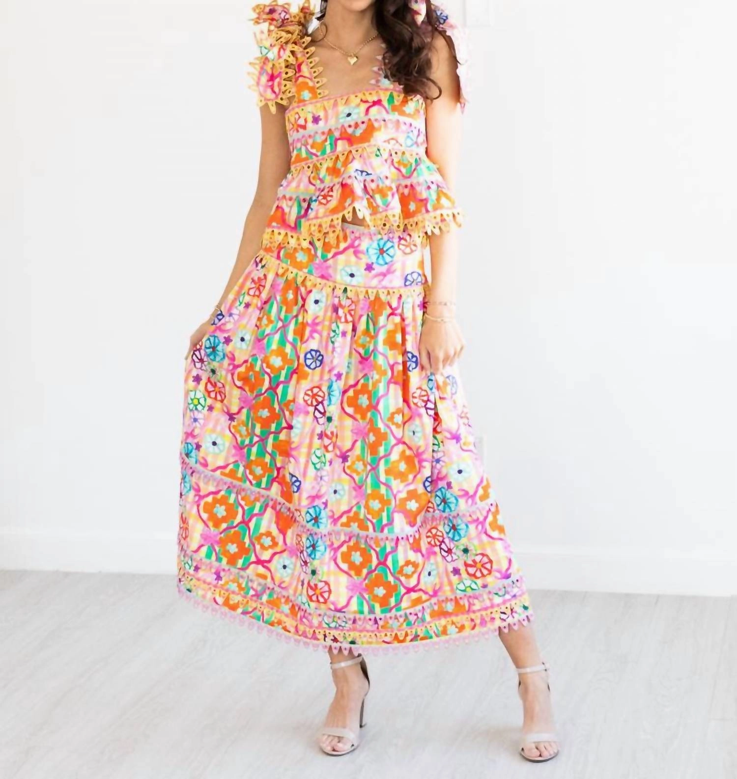 Serene Skirt In Multi