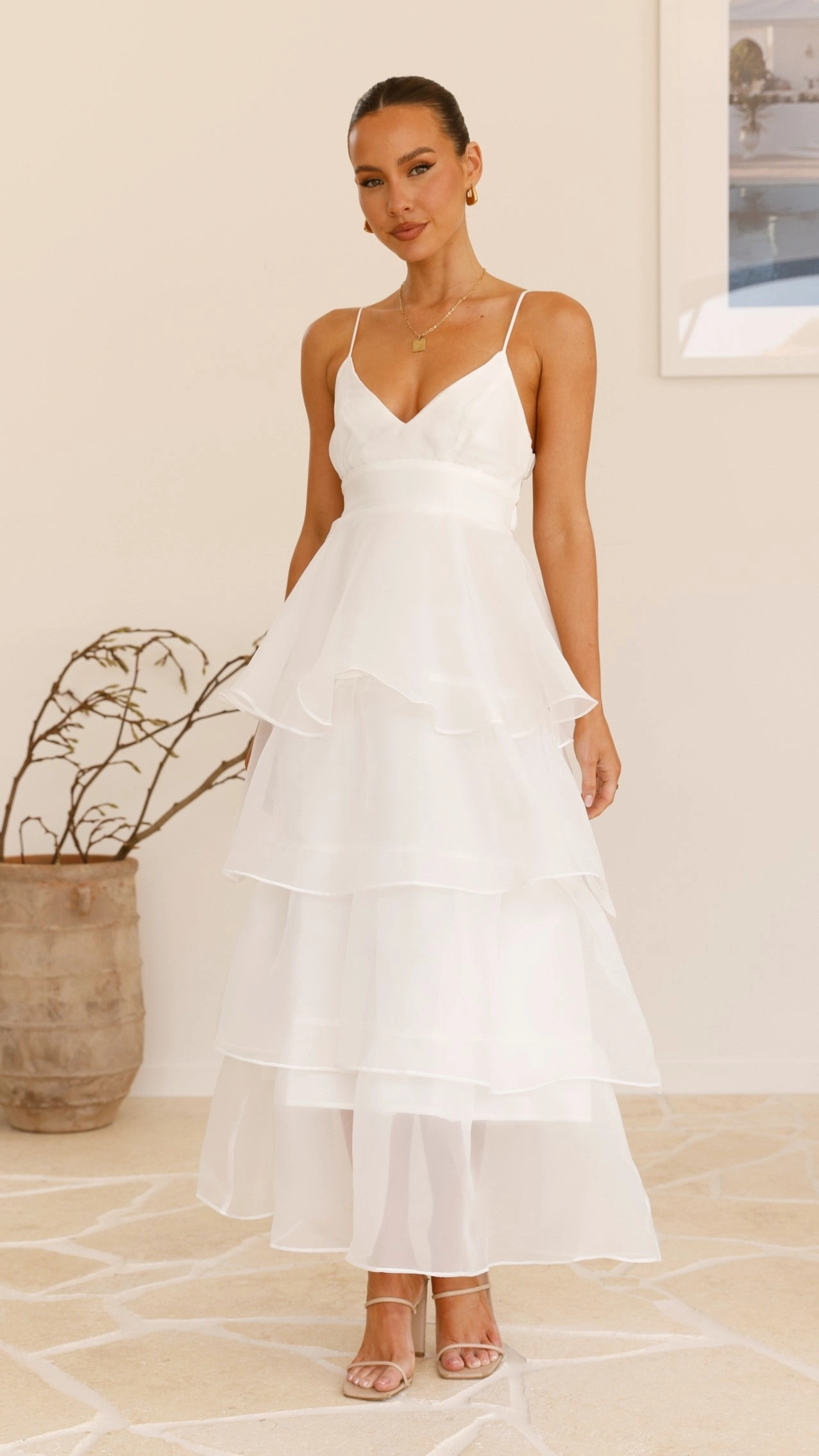 Shayla Maxi Dress - White