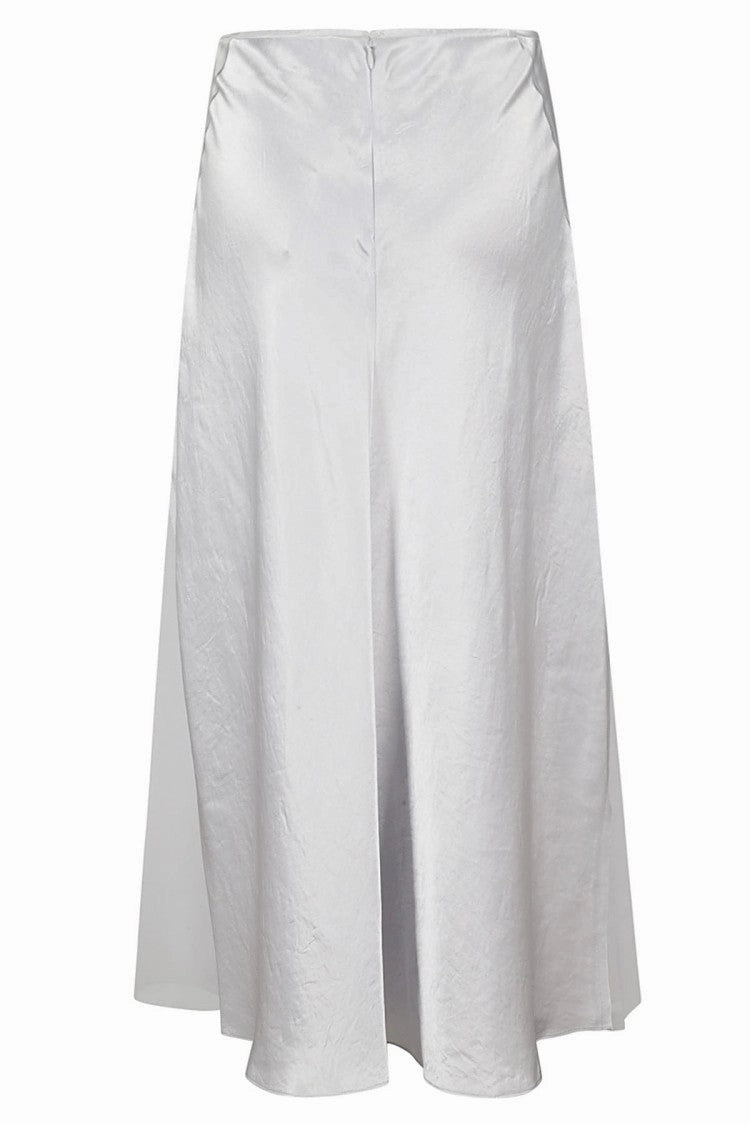 Sheer Paneled Slip Skirt