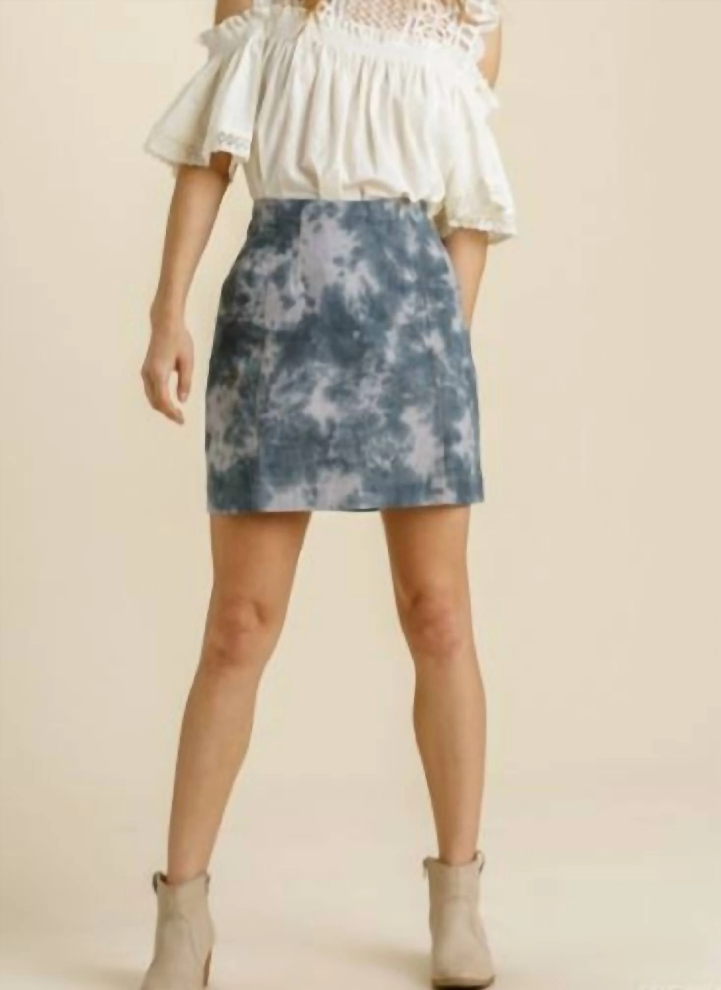 Short Skirt In Tie Dye