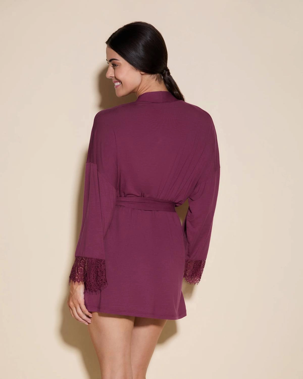 Sicilia Short Robe In Vino