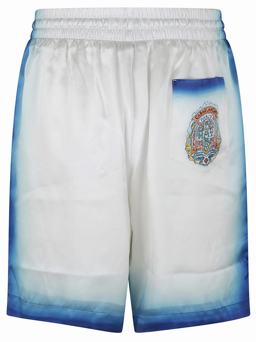Silk Satin Drawstring Shorts