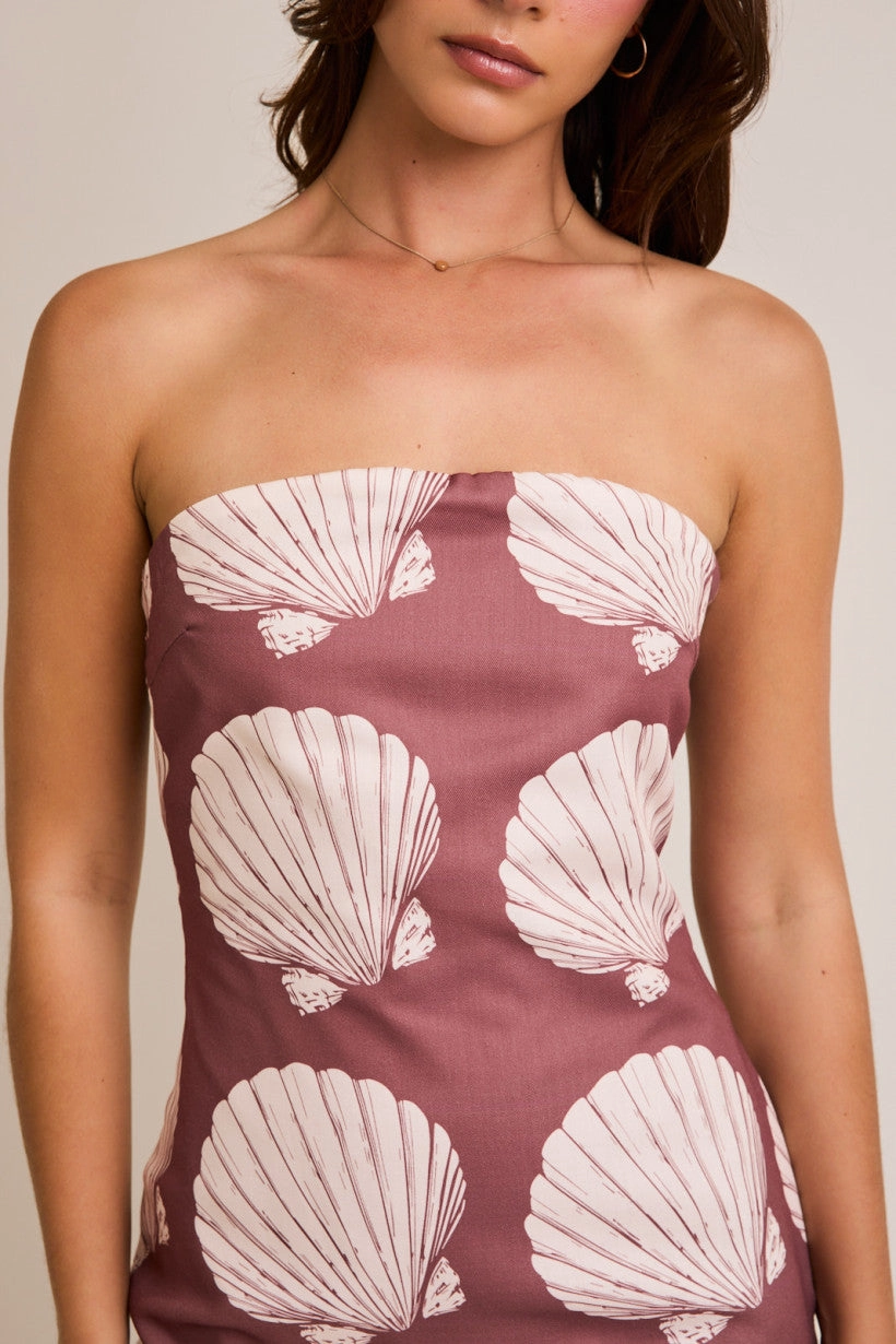 Siren In Shells Woven Mini Dress