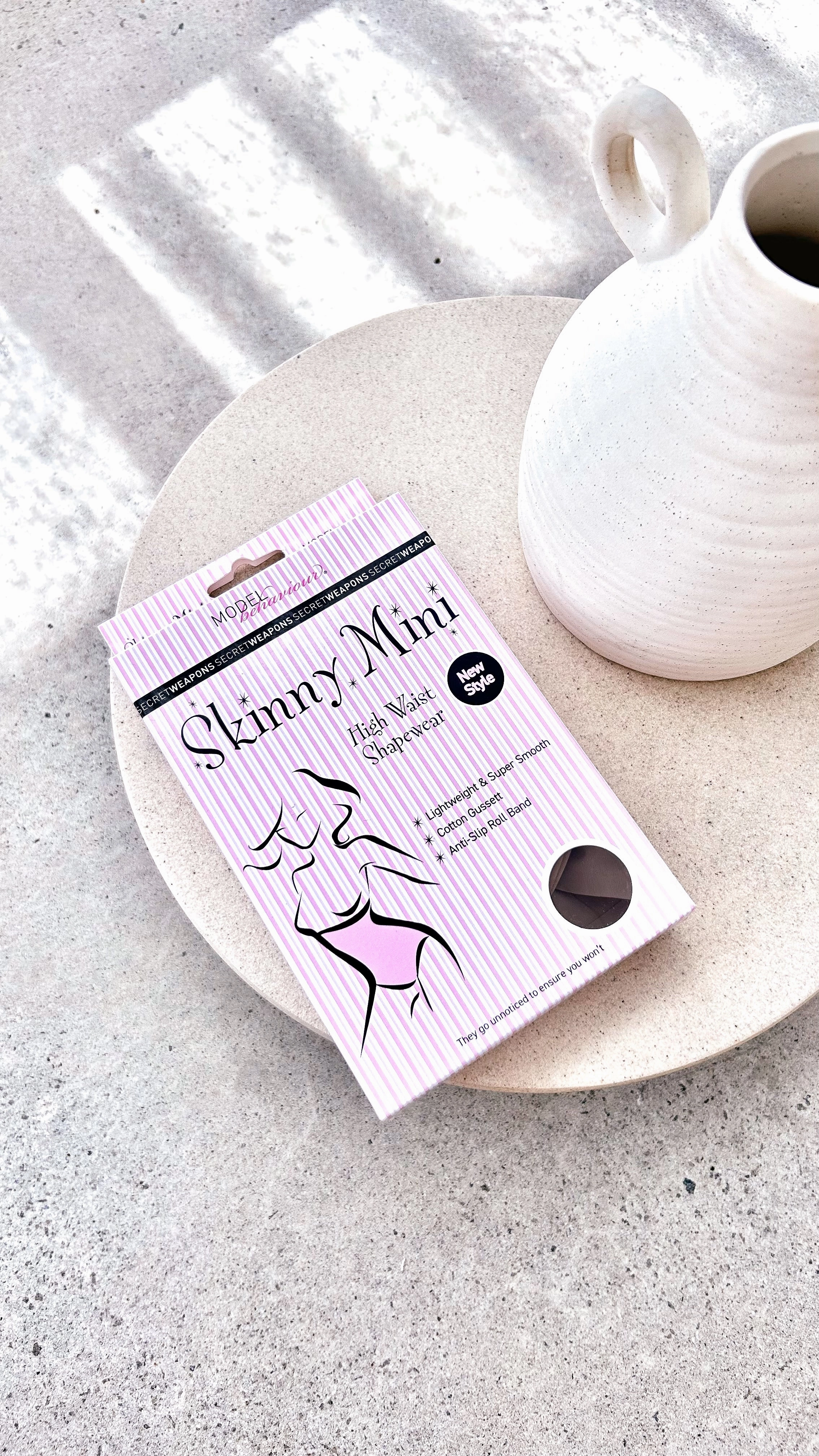Skinny Mini High Waist Shapewear - Nude