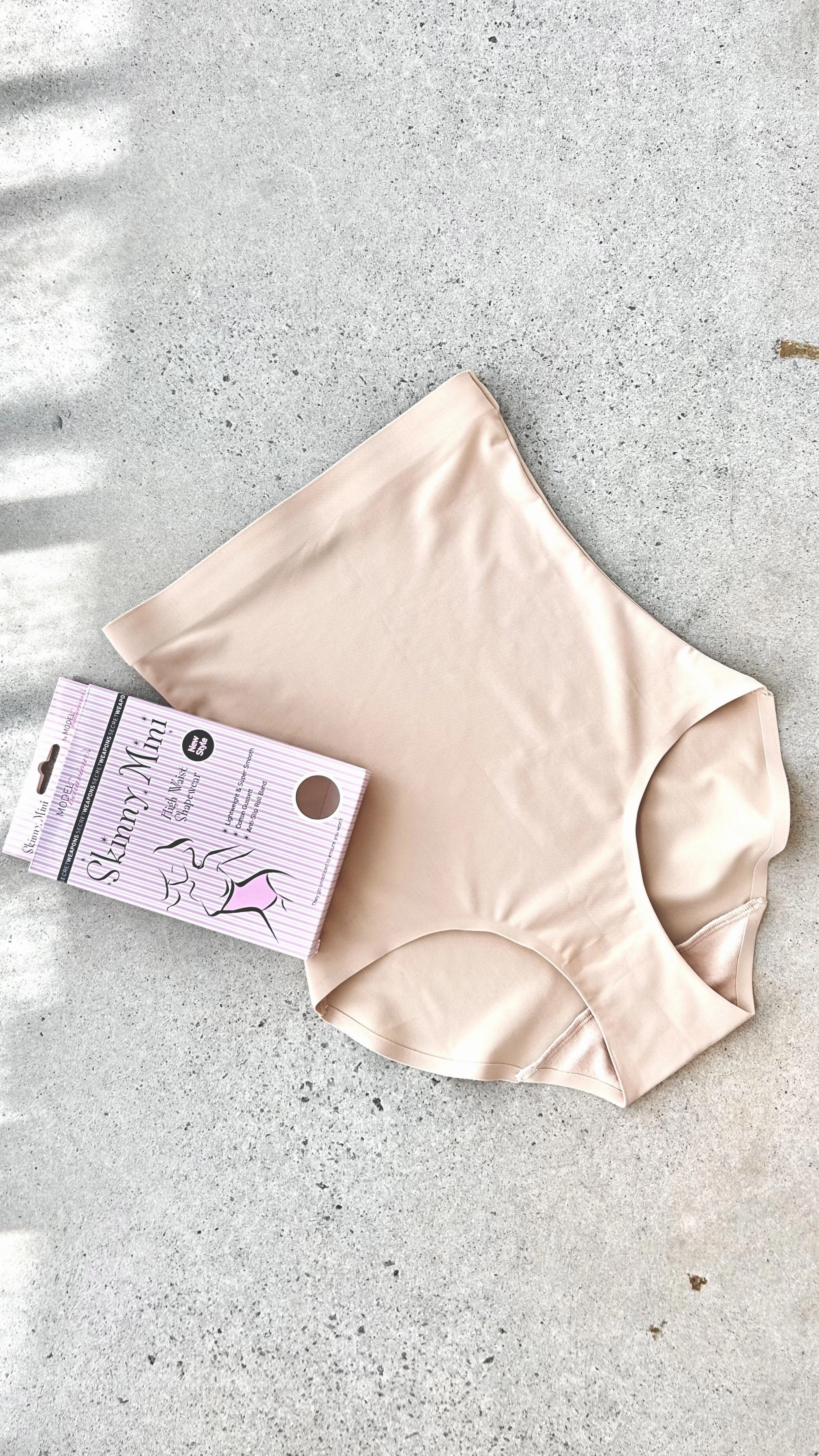 Skinny Mini High Waist Shapewear - Nude
