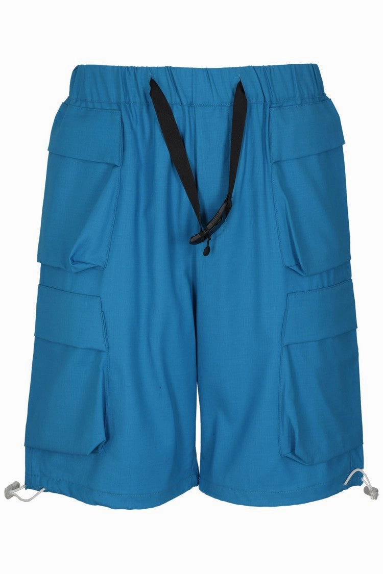 Sky-Blue Cargo Fit Pants