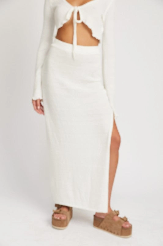 Skyline Knit Midi Skirt